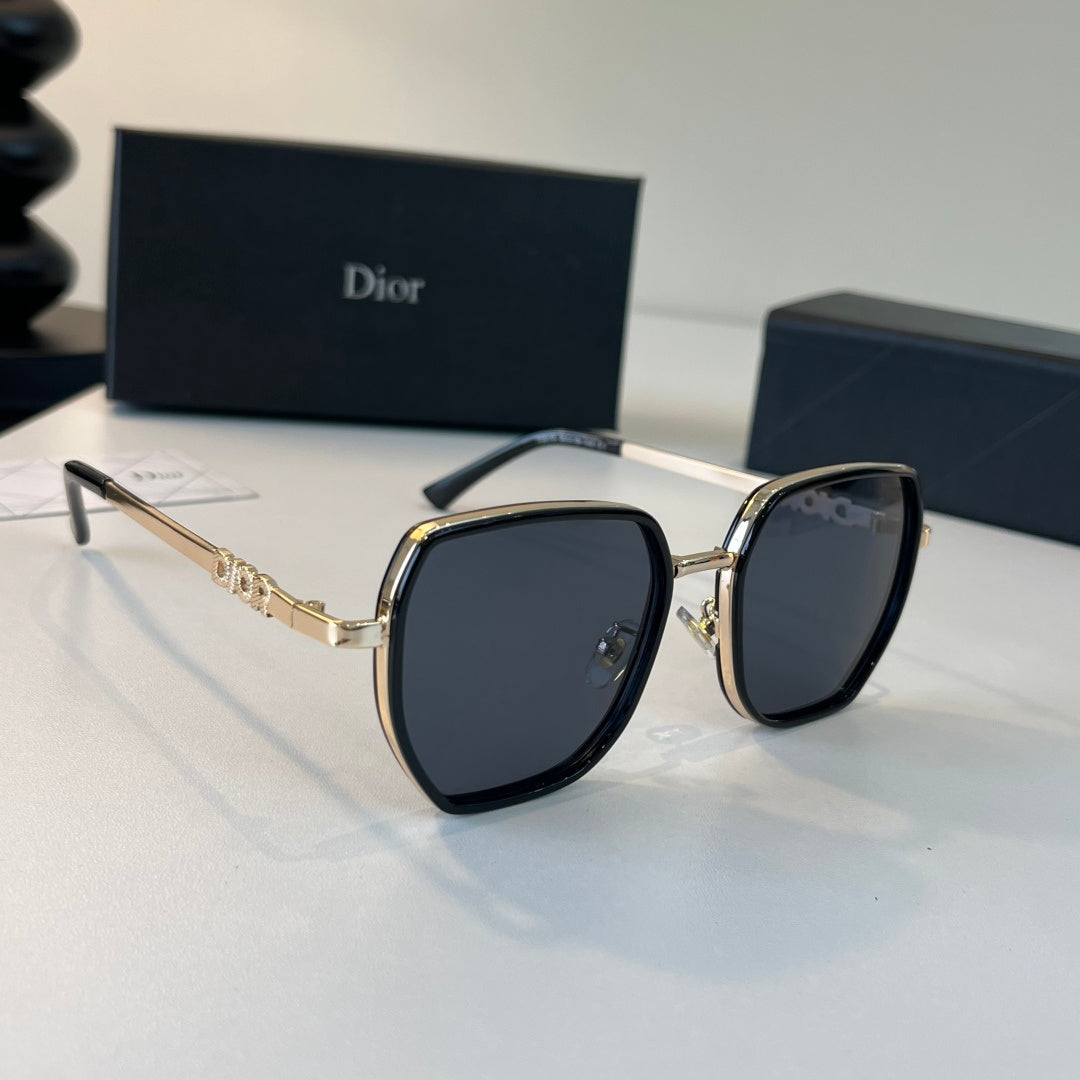 Dior Fashion Black Lens Sunglasses for Men & Women - 358162