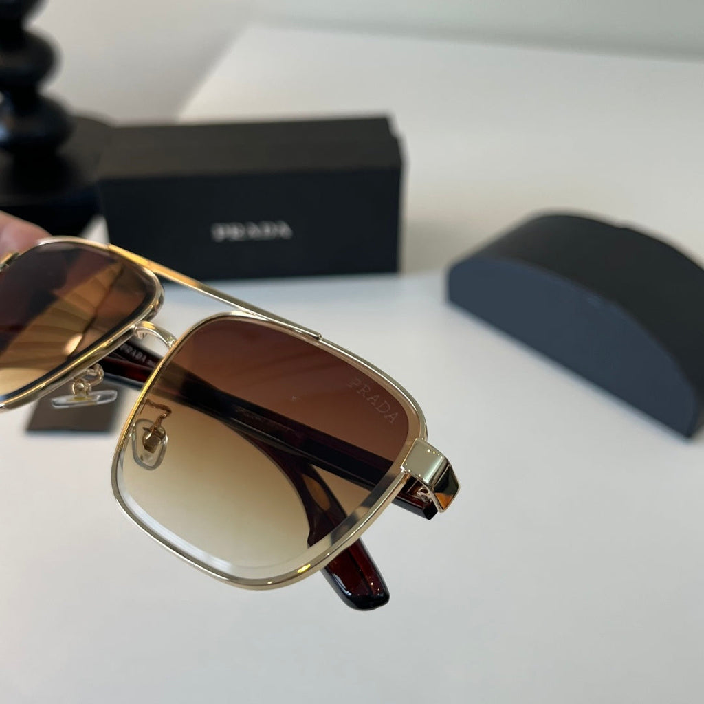 Prada Polarized Fashion Brown Lens Sunglasses for Men - 432136 - detail image 6
