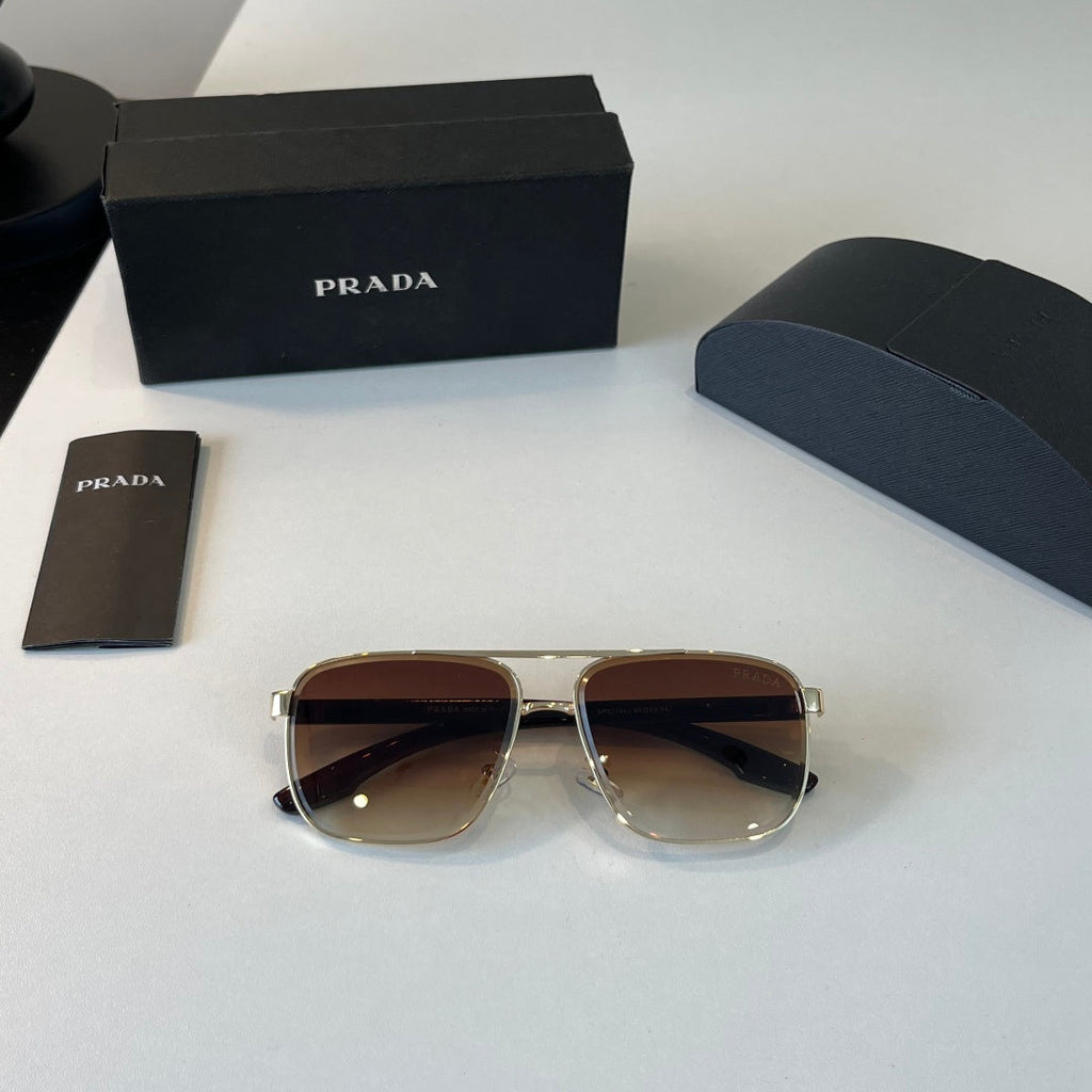 Prada Polarized Fashion Brown Lens Sunglasses for Men - 432136 - detail image 4