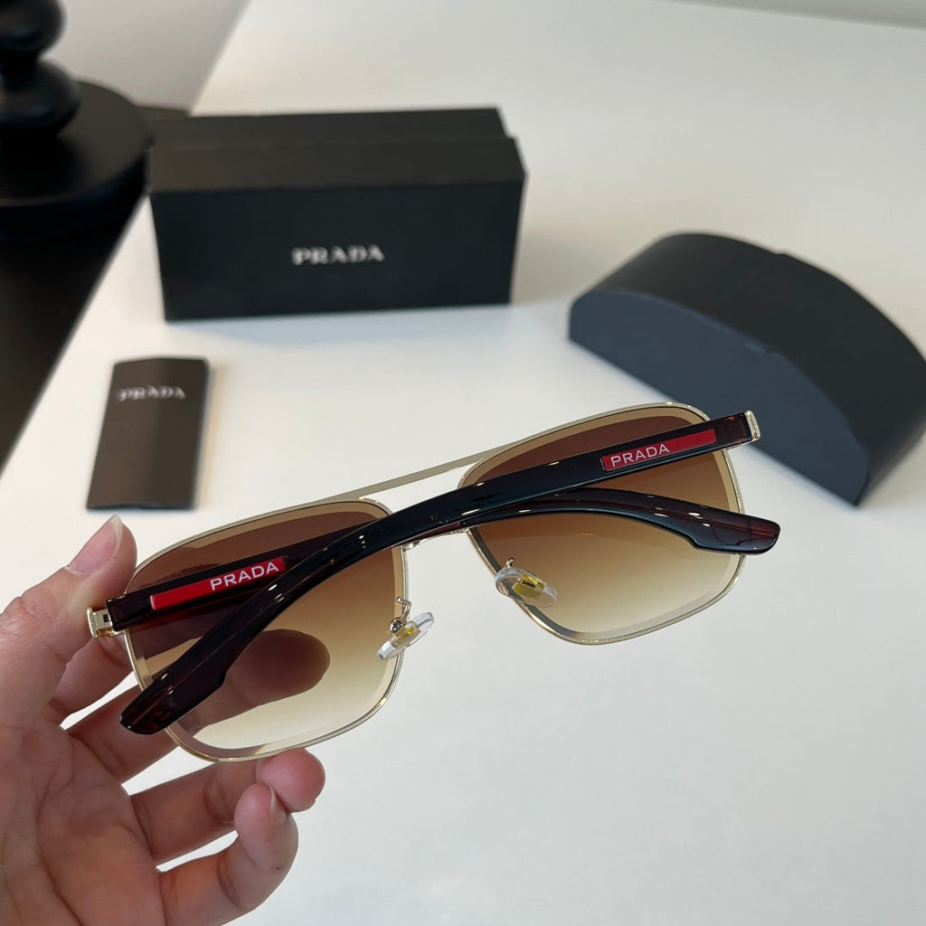 Prada Polarized Fashion Brown Lens Sunglasses for Men - 432136 - detail image 8