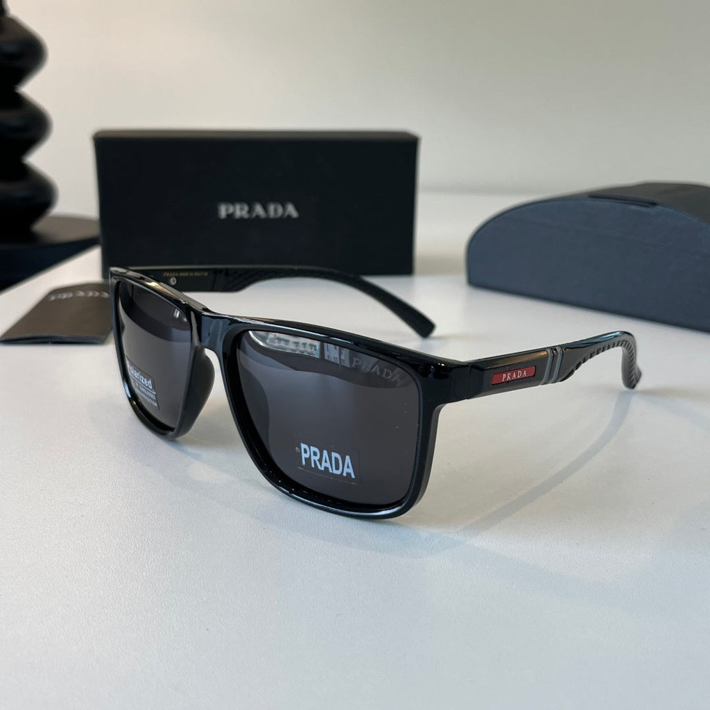Prada Fashion Black Lens Sunglasses for Men - 398926 - detail image 3
