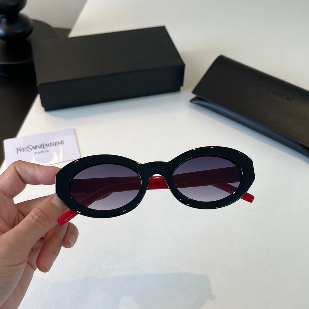 Saint Laurent Cat-Eye Silver Lens Sunglasses for Men & Women - 358263 - detail image 5