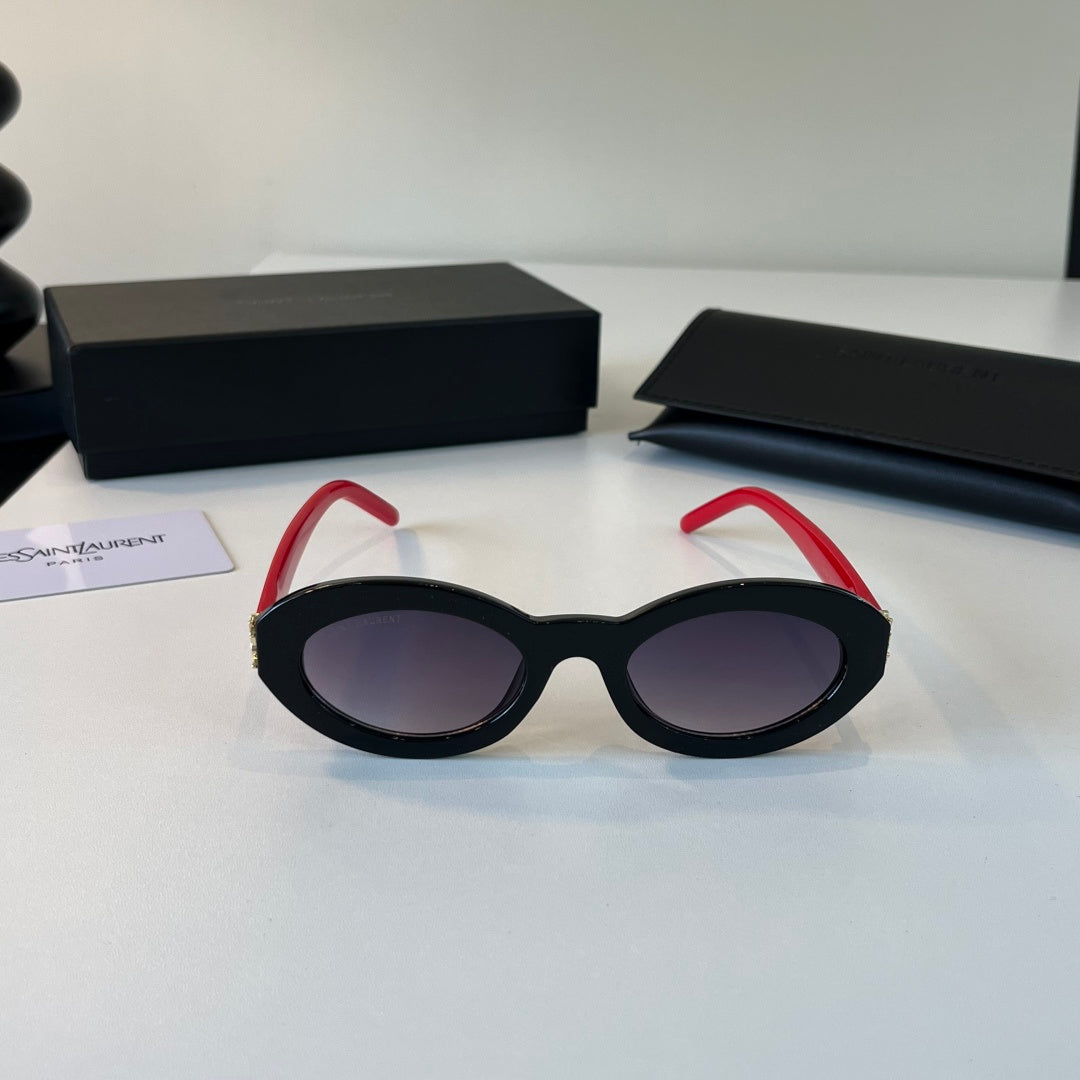 Saint Laurent Cat-Eye Silver Lens Sunglasses for Men & Women - 358263 - detail image 2