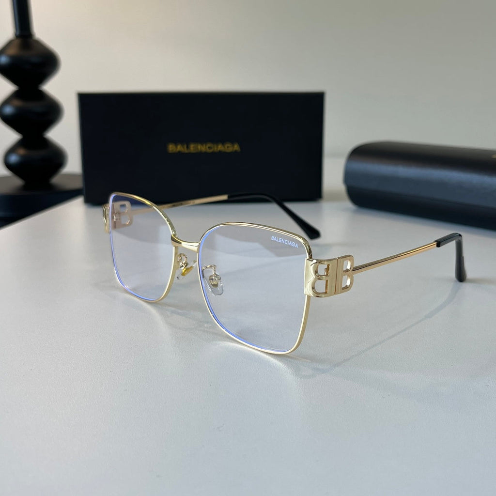 Balenciaga Rectangular Silver Lens Sunglasses for Men & Women - 399139 - detail image 3