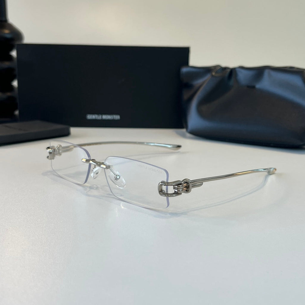 Gentle Monster Fashion Silver Lens Sunglasses for Men & Women - 488017 - detail image 3