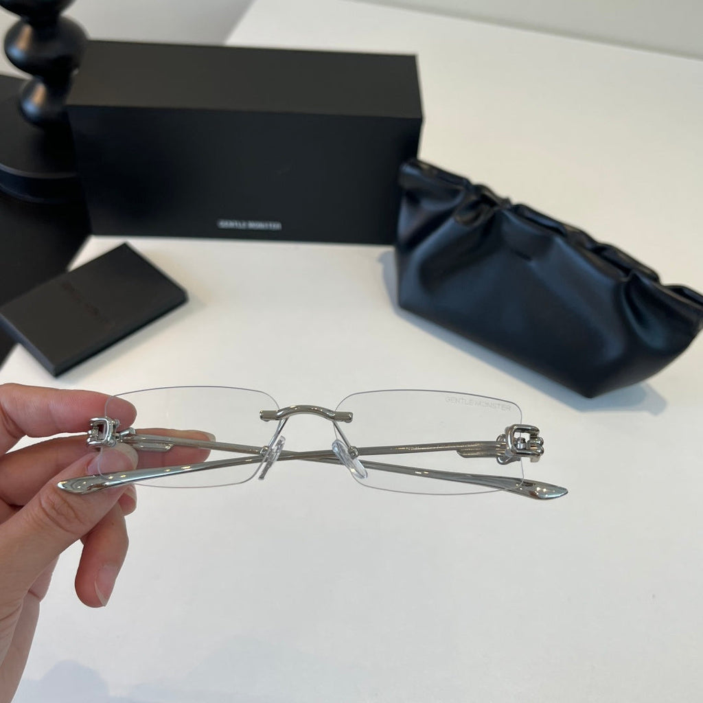 Gentle Monster Fashion Silver Lens Sunglasses for Men & Women - 488017 - detail image 7