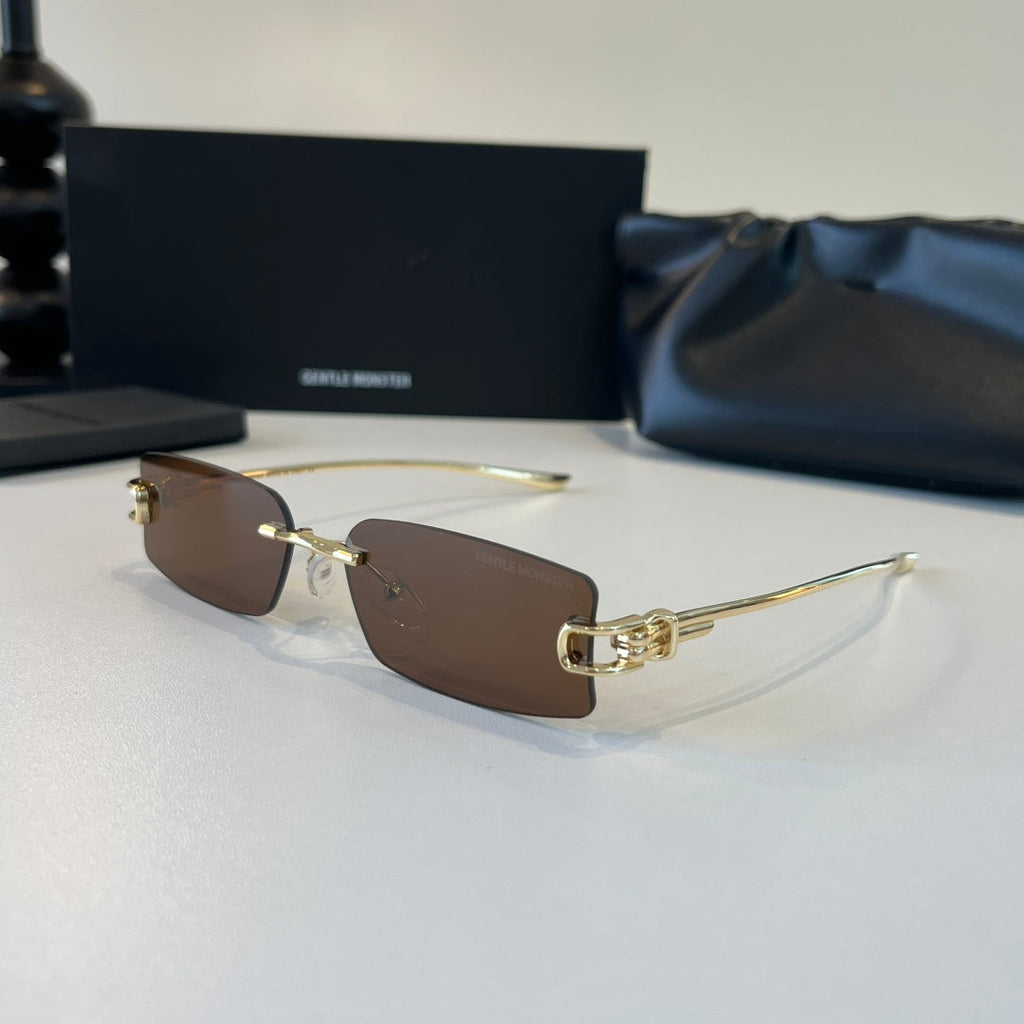 Gentle Monster Fashion Brown Lens Sunglasses for Men & Women - 432987 - detail image 3
