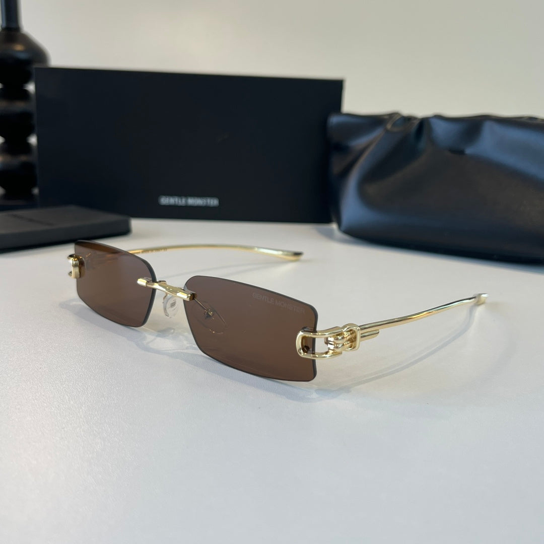 Gentle Monster Fashion Brown Lens Sunglasses for Men & Women - 432987 - detail image 3