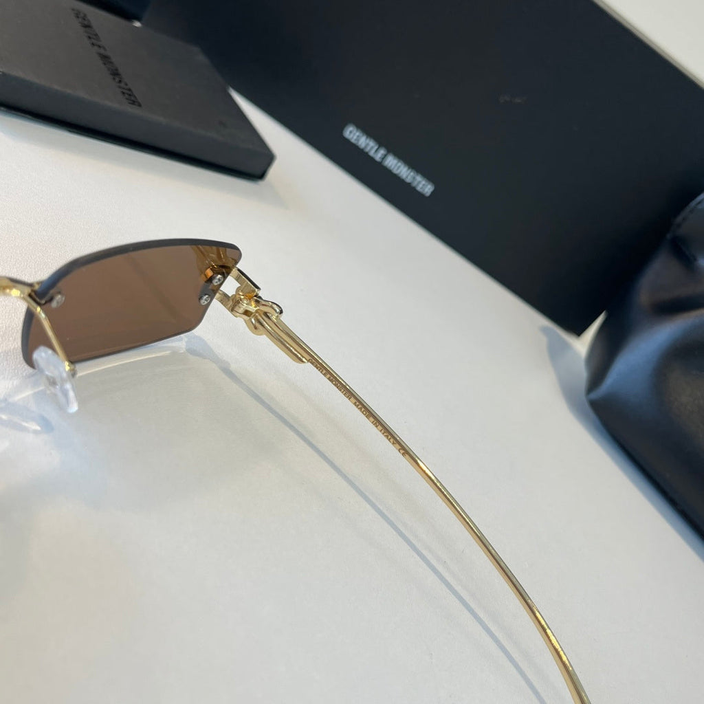 Gentle Monster Fashion Brown Lens Sunglasses for Men & Women - 416449 - detail image 9