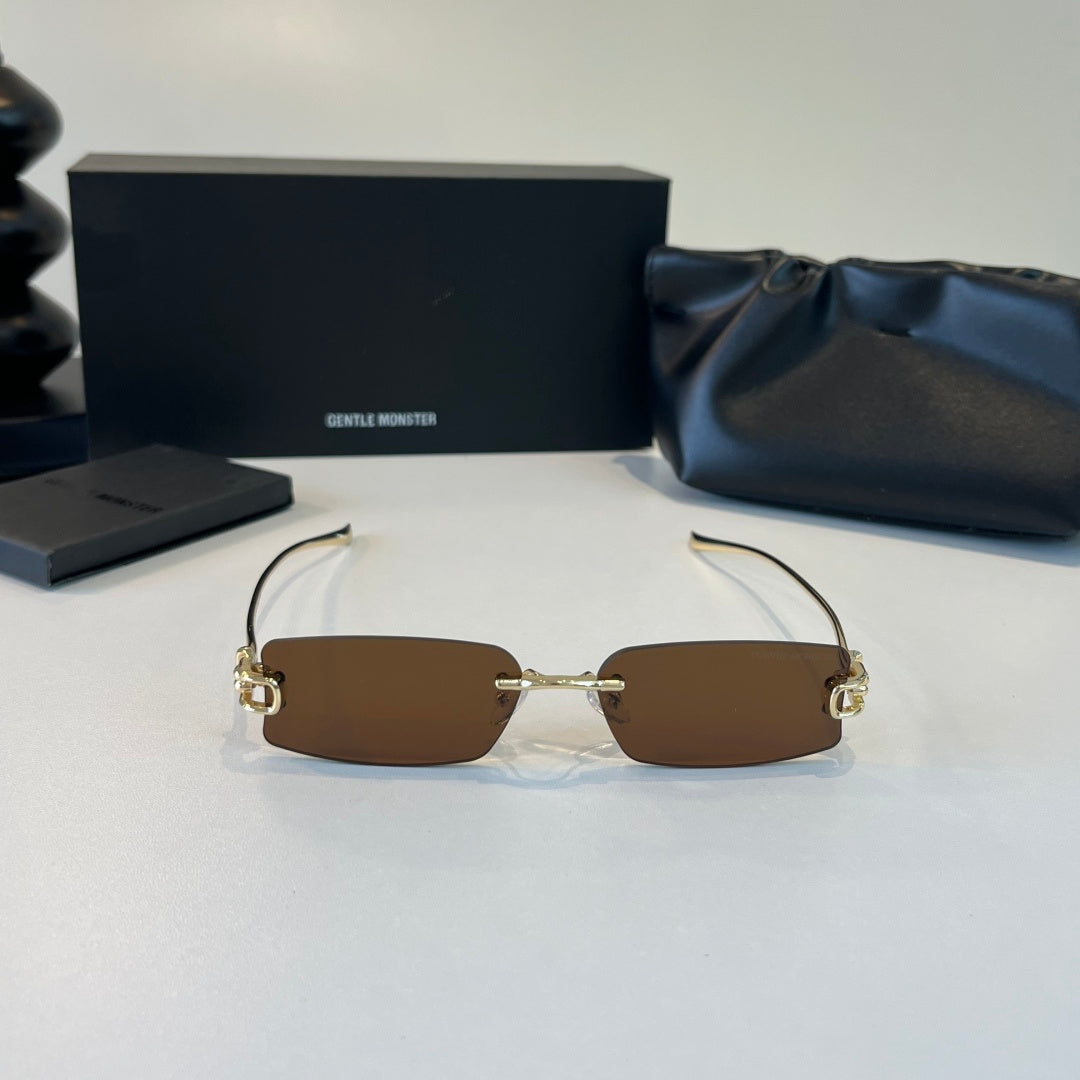 Gentle Monster Fashion Brown Lens Sunglasses for Men & Women - 416449 - detail image 2