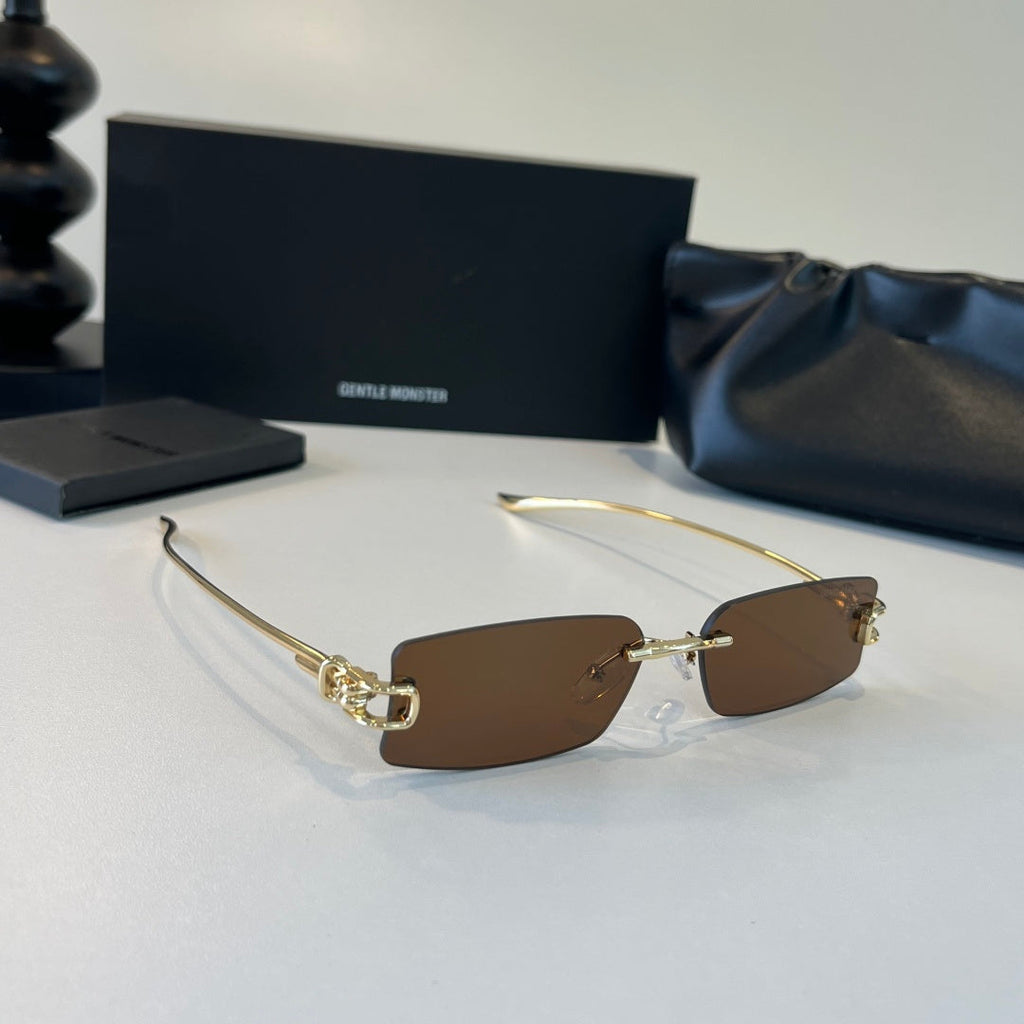 Gentle Monster Fashion Brown Lens Sunglasses for Men & Women - 372615