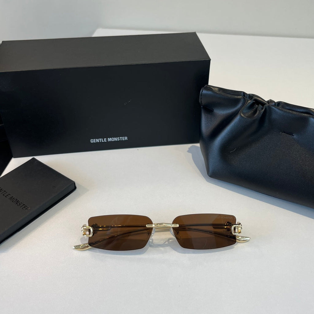 Gentle Monster Fashion Brown Lens Sunglasses for Men & Women - 432987 - detail image 5
