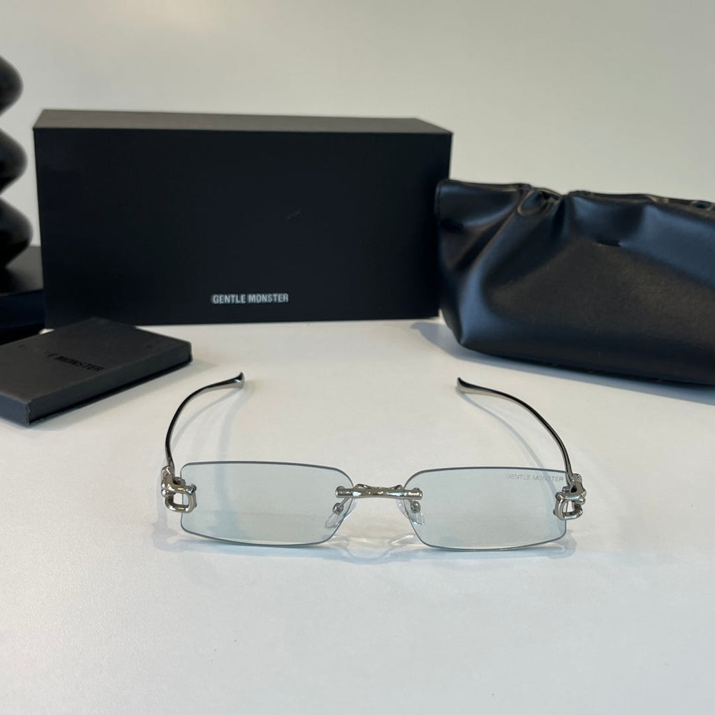Gentle Monster Fashion Silver Lens Sunglasses for Men & Women - 488019 - detail image 2