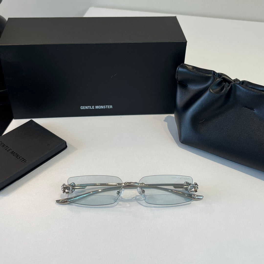 Gentle Monster Fashion Silver Lens Sunglasses for Men & Women - 488019 - detail image 5