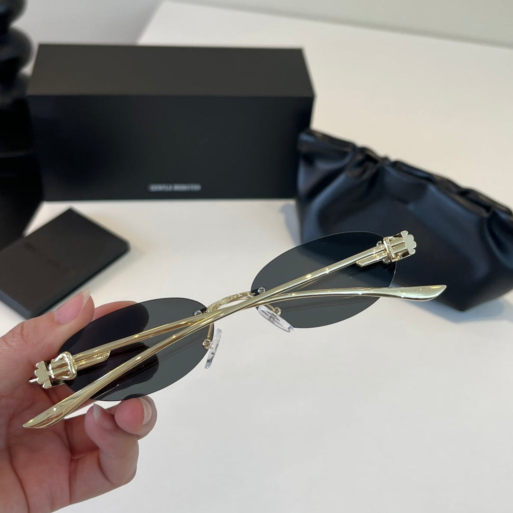 Gentle Monster Fashion Silver Lens Sunglasses for Men & Women - 488021 - detail image 8