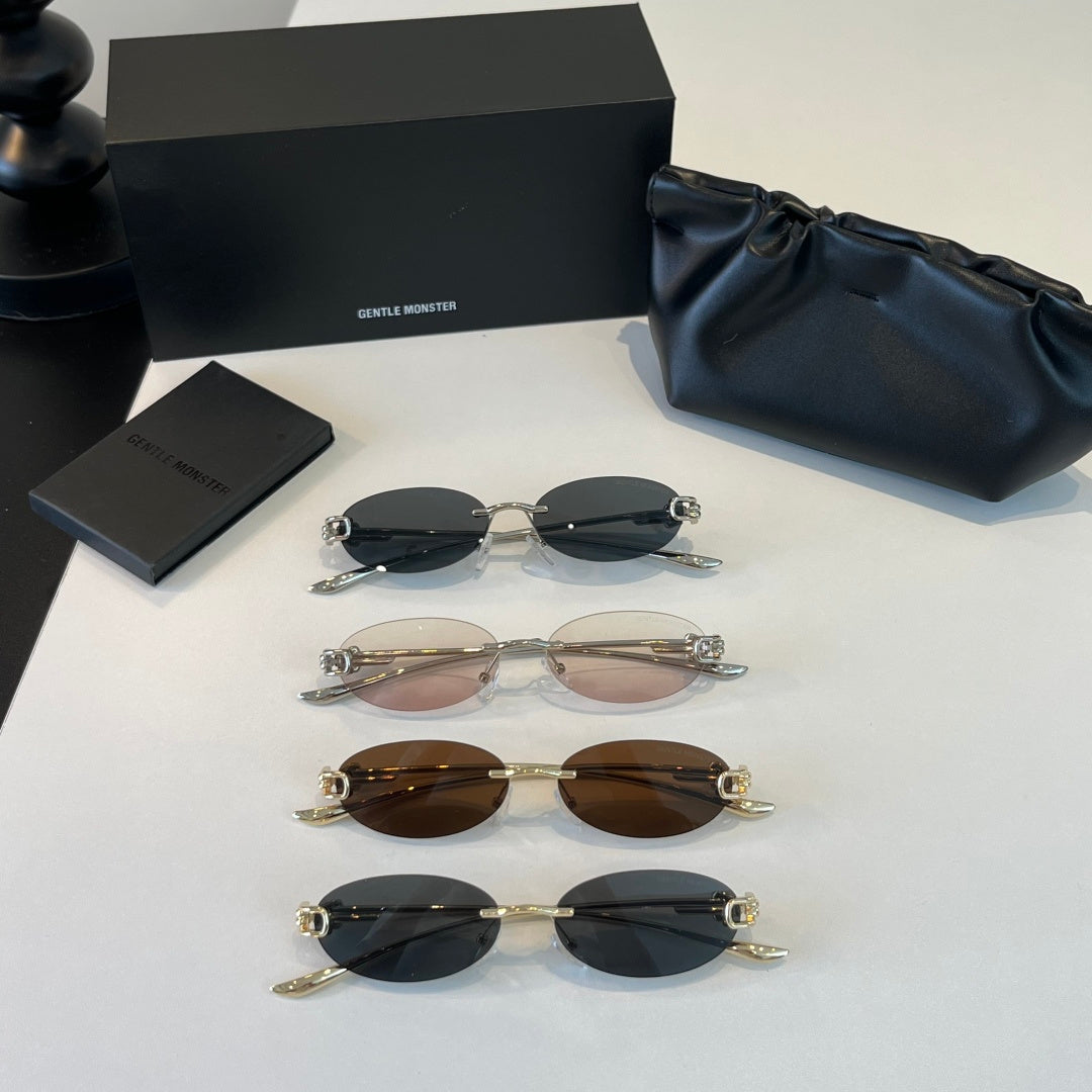 Gentle Monster Fashion Brown Lens Sunglasses for Men & Women - 372620 - detail image 11