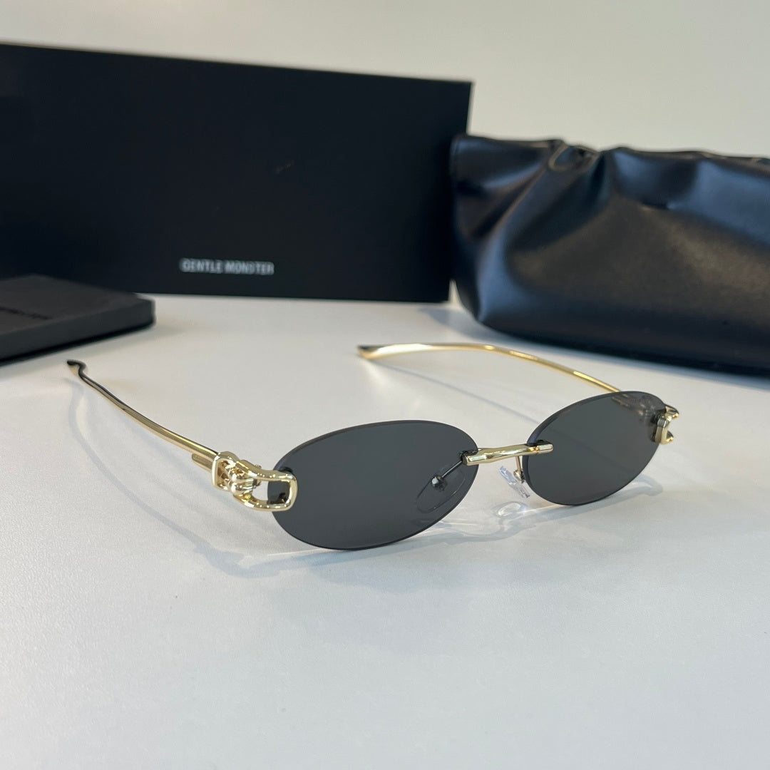 Gentle Monster Fashion Silver Lens Sunglasses for Men & Women - 488021