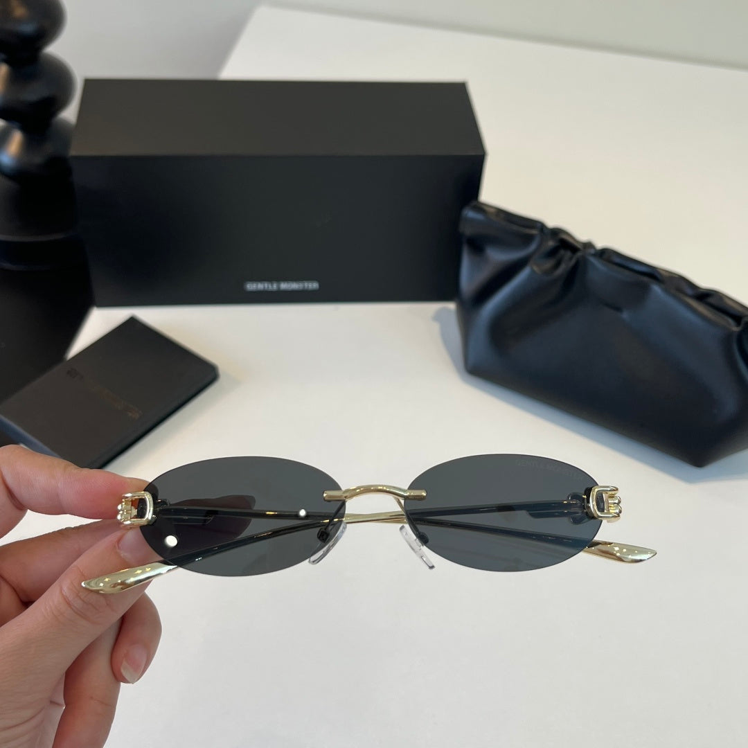 Gentle Monster Fashion Silver Lens Sunglasses for Men & Women - 488021 - detail image 5