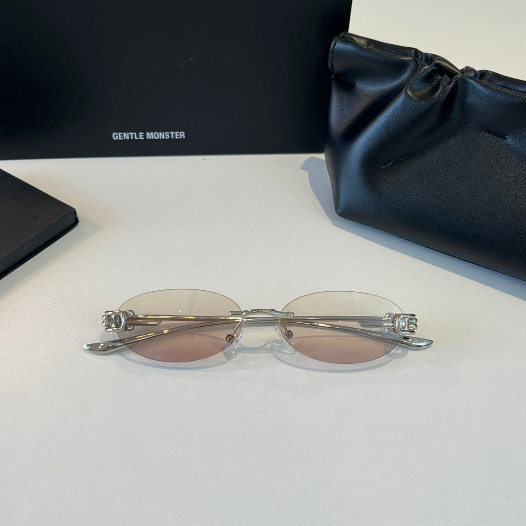 Gentle Monster Fashion Silver Lens Sunglasses for Men & Women - 488022 - detail image 4