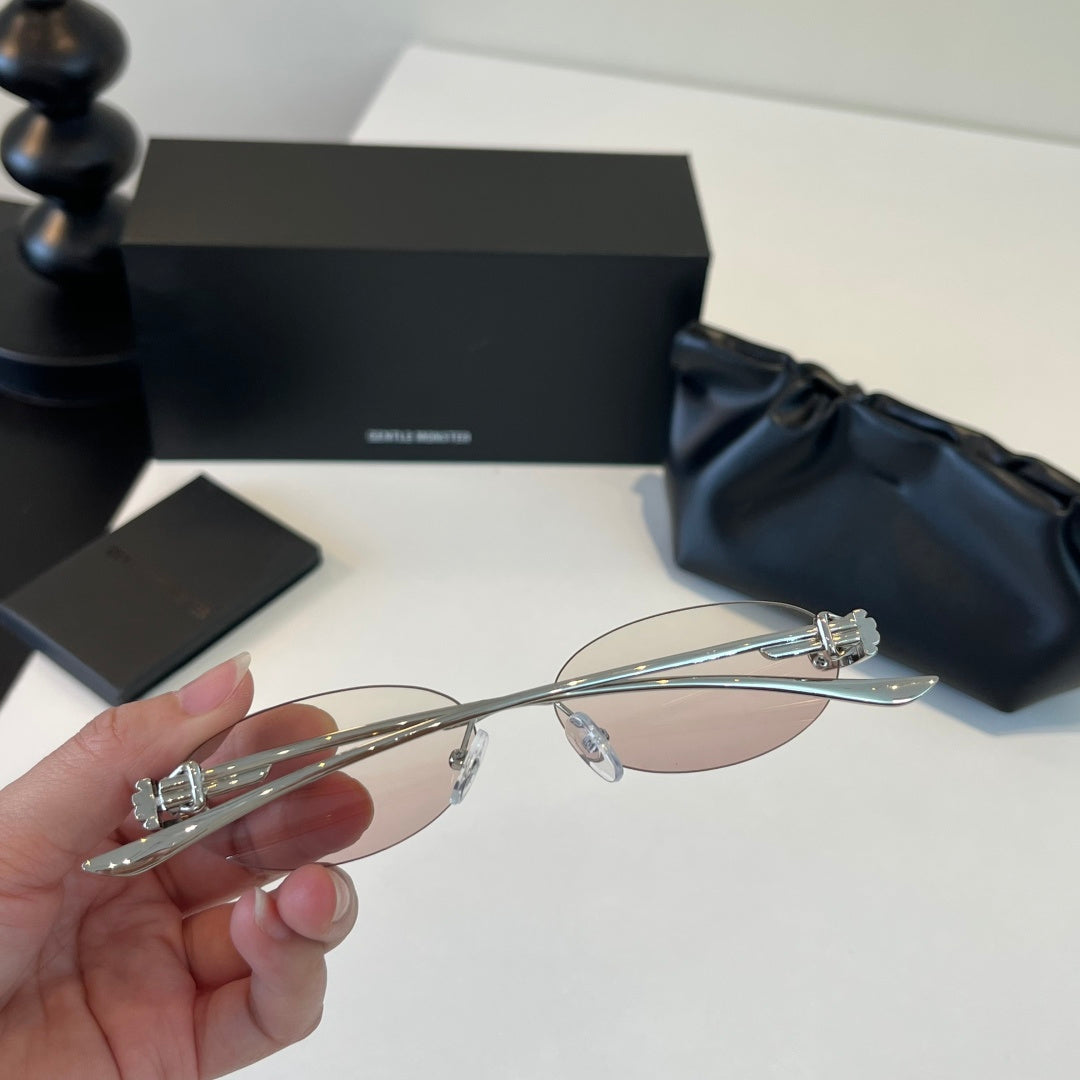 Gentle Monster Fashion Silver Lens Sunglasses for Men & Women - 488022 - detail image 8