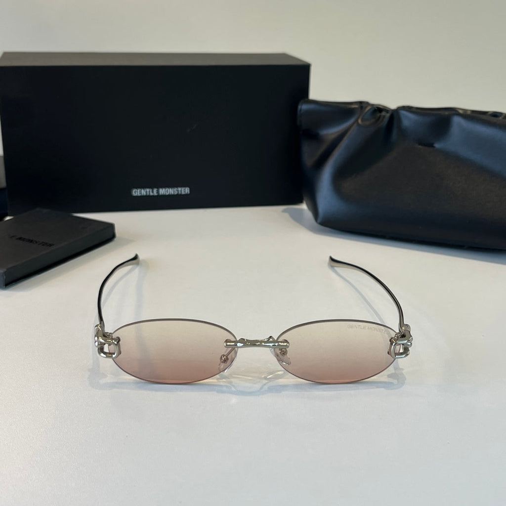 Gentle Monster Fashion Silver Lens Sunglasses for Men & Women - 488022 - detail image 2