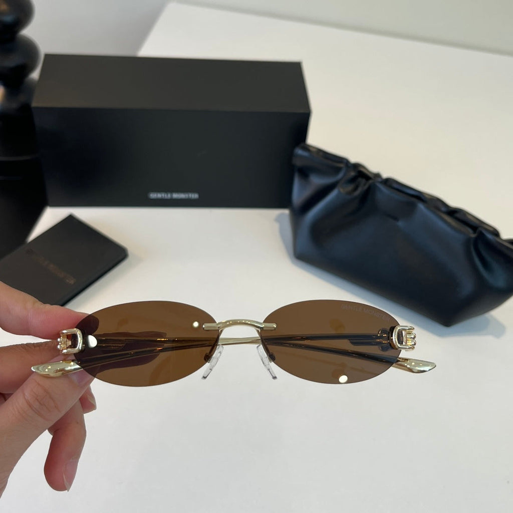 Gentle Monster Fashion Brown Lens Sunglasses for Men & Women - 372620 - detail image 5