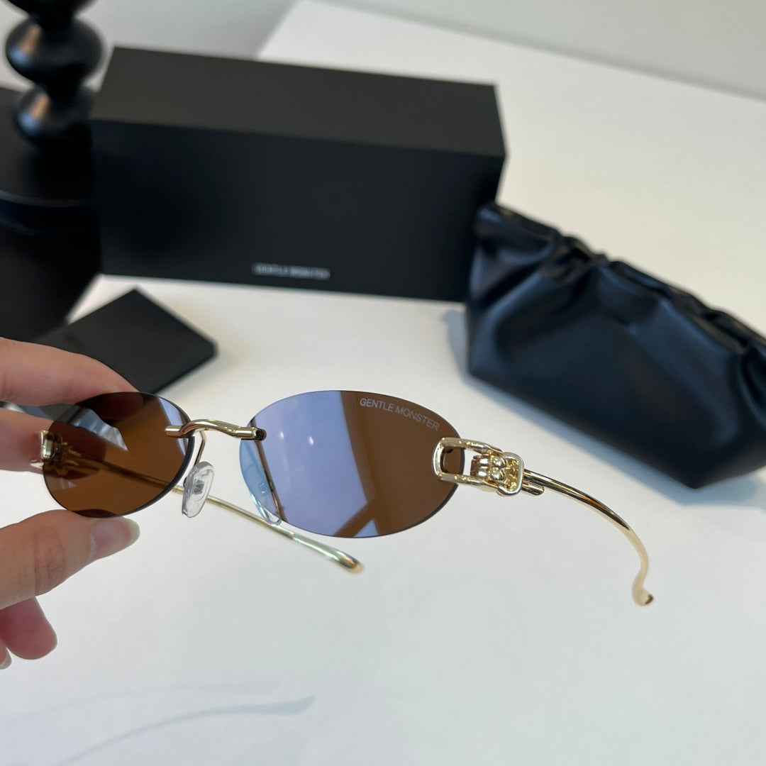 Gentle Monster Fashion Brown Lens Sunglasses for Men & Women - 372620 - detail image 9