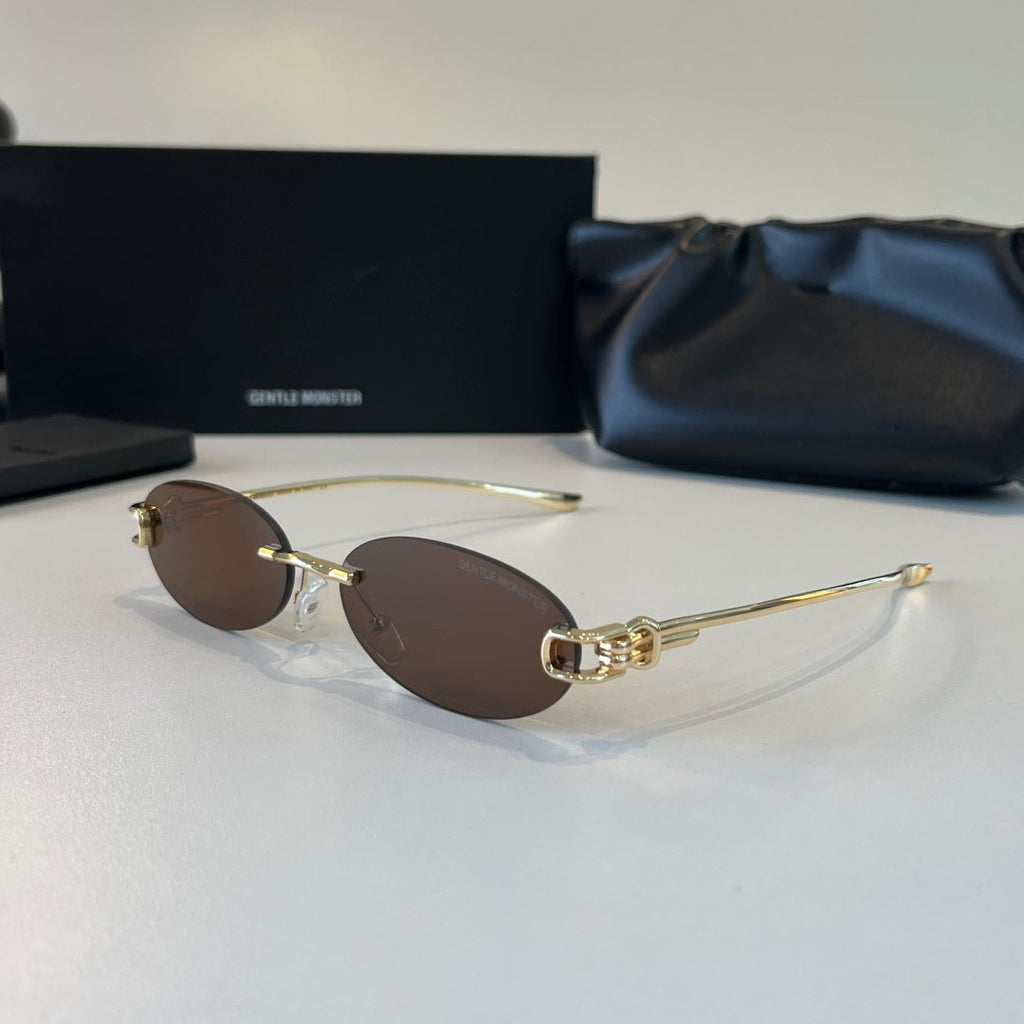 Gentle Monster Fashion Brown Lens Sunglasses for Men & Women - 432992 - detail image 3