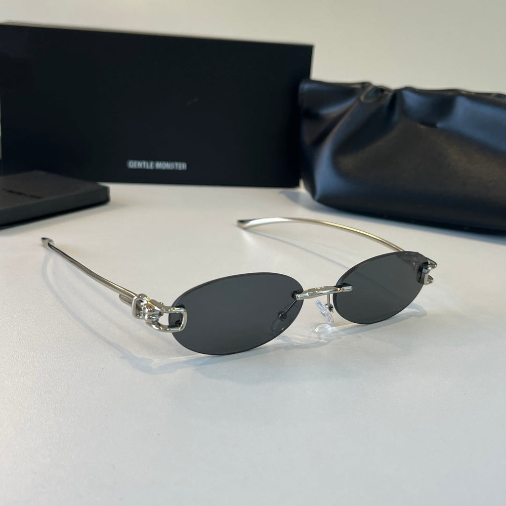 Gentle Monster Fashion Silver Lens Sunglasses for Men & Women - 416455