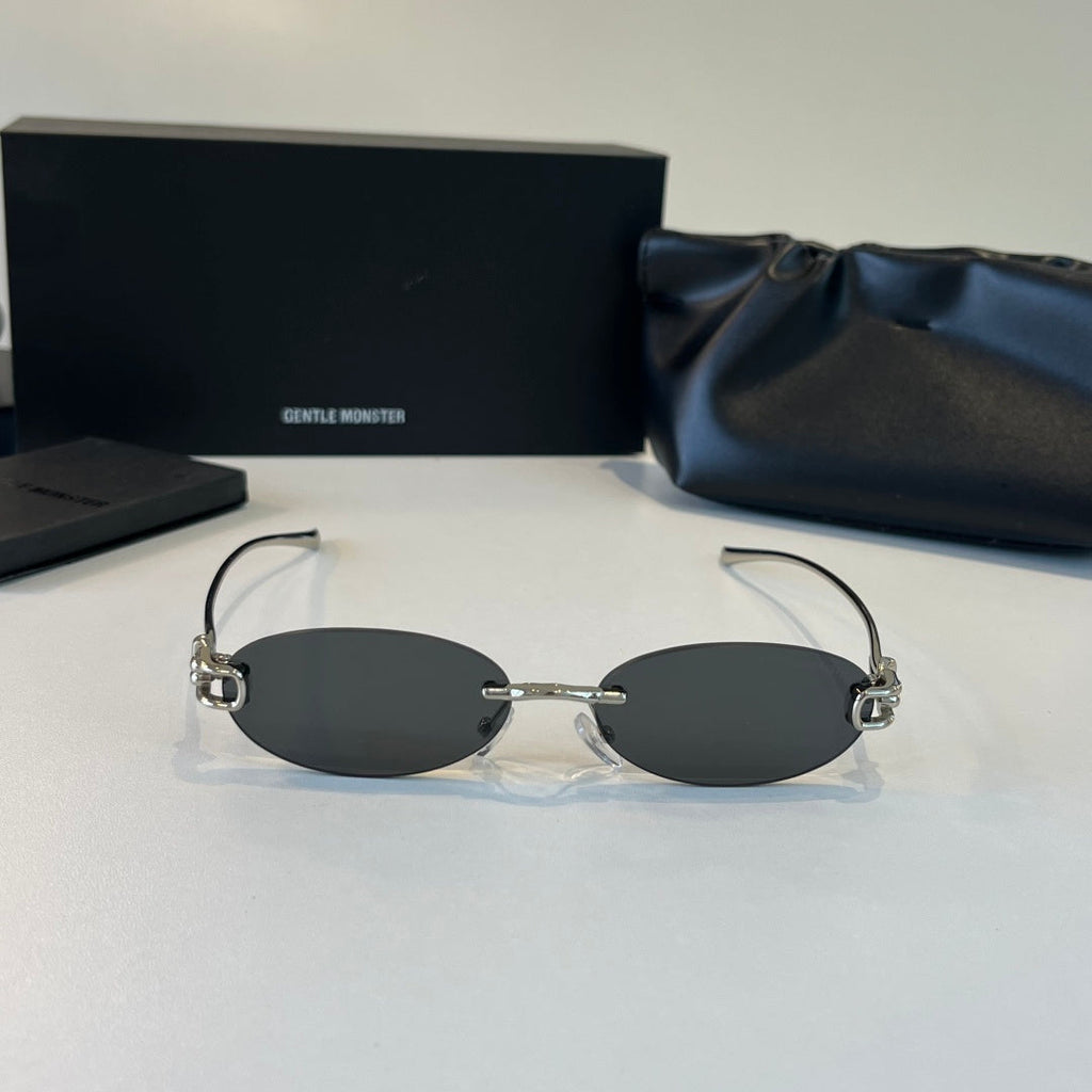 Gentle Monster Fashion Silver Lens Sunglasses for Men & Women - 416455 - detail image 2