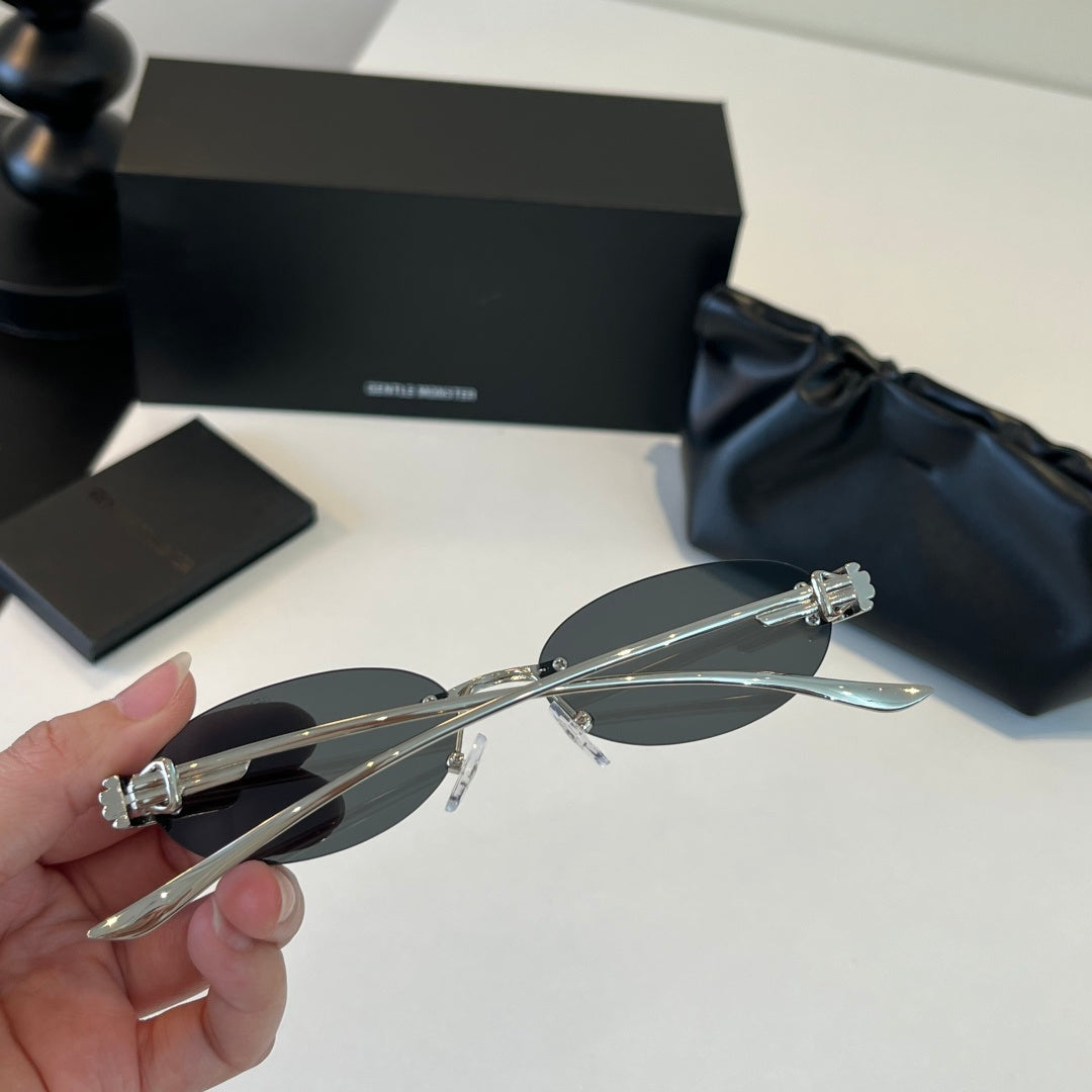 Gentle Monster Fashion Silver Lens Sunglasses for Men & Women - 416455 - detail image 8