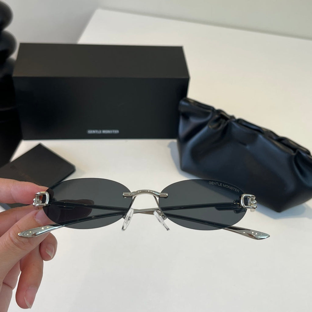 Gentle Monster Fashion Silver Lens Sunglasses for Men & Women - 416455 - detail image 5