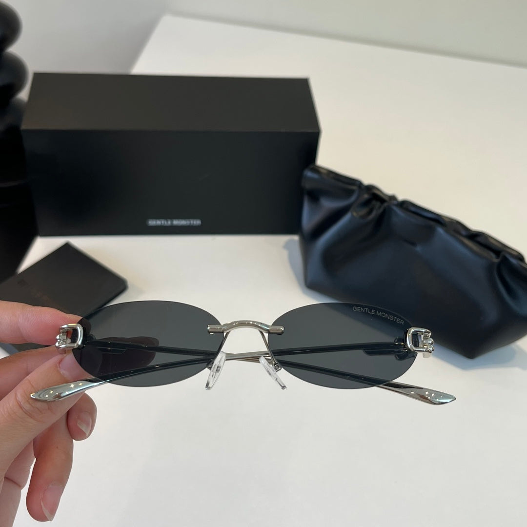 Gentle Monster Fashion Silver Lens Sunglasses for Men & Women - 416455 - detail image 5