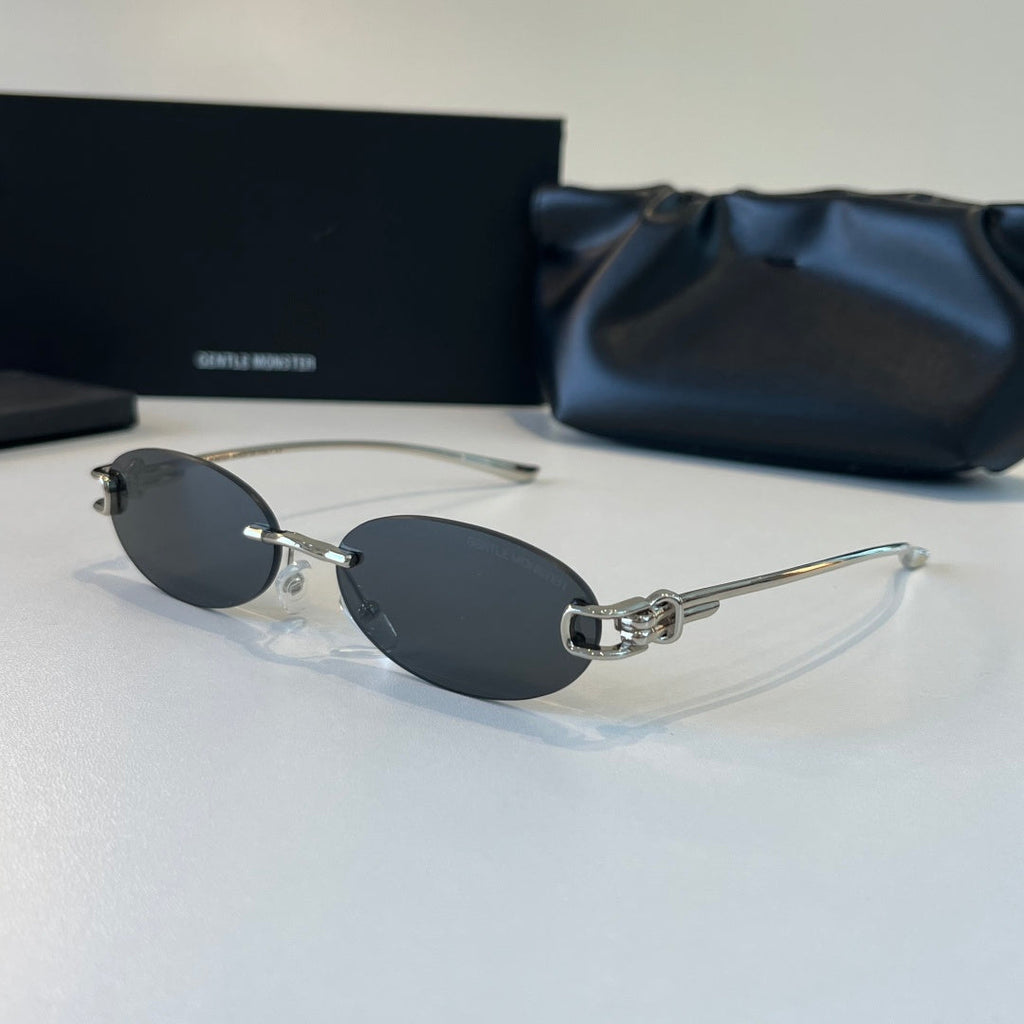 Gentle Monster Fashion Silver Lens Sunglasses for Men & Women - 416455 - detail image 3