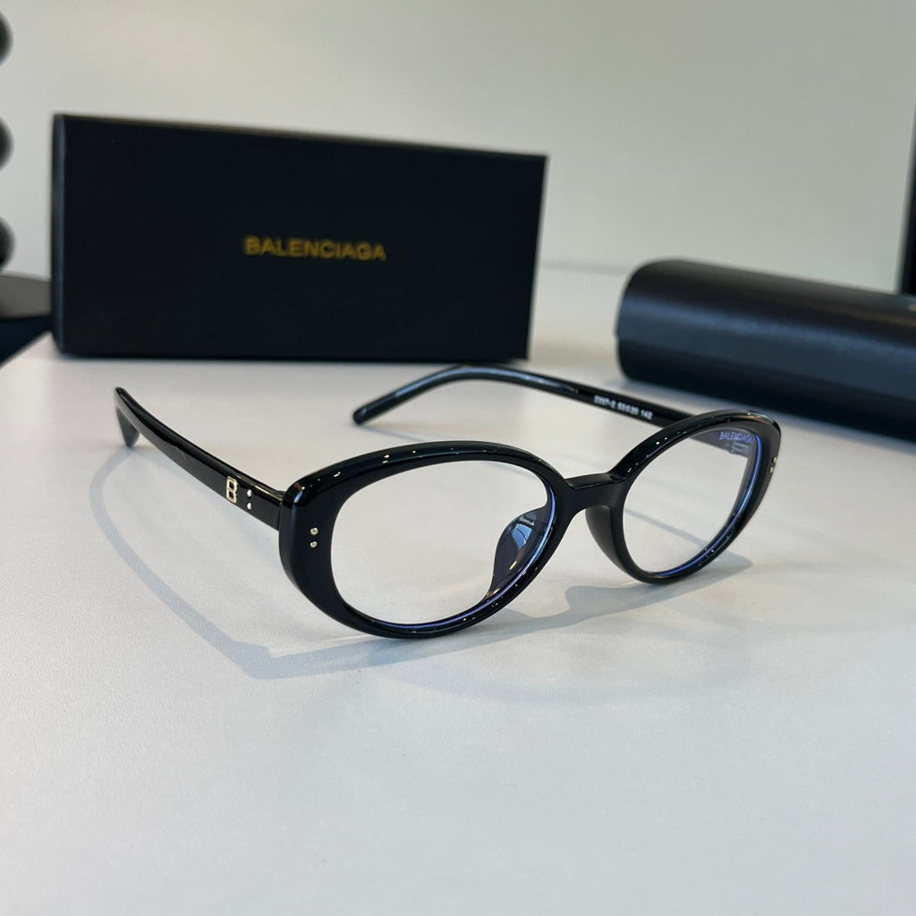 Balenciaga Rectangular Silver Lens Sunglasses for Men & Women - 382906