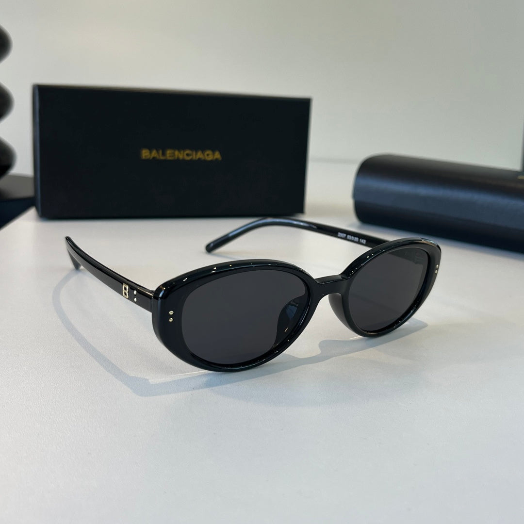 Balenciaga Rectangular Silver Lens Sunglasses for Men & Women - 382907