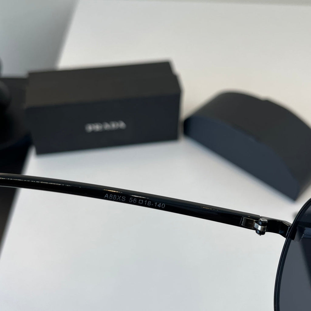 Prada Metal Aviator Black Lens Sunglasses for Men & Women - 415734 - detail image 9