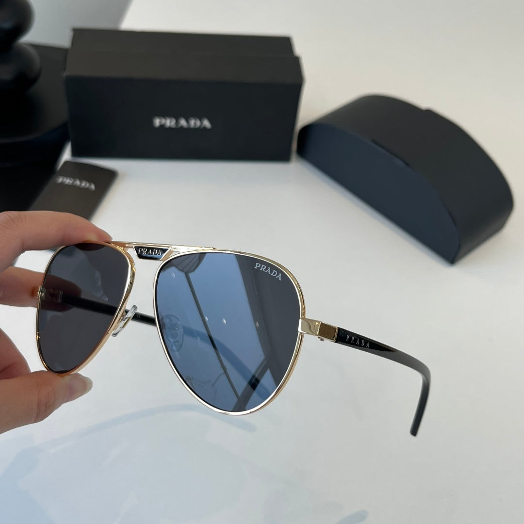Prada Metal Aviator Silver Lens Sunglasses for Men & Women - 465652 - detail image 4