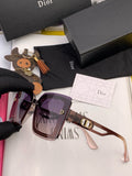 Dior CD9988 Polarized Square Pink Lens Sunglasses for Men & Women - 358239