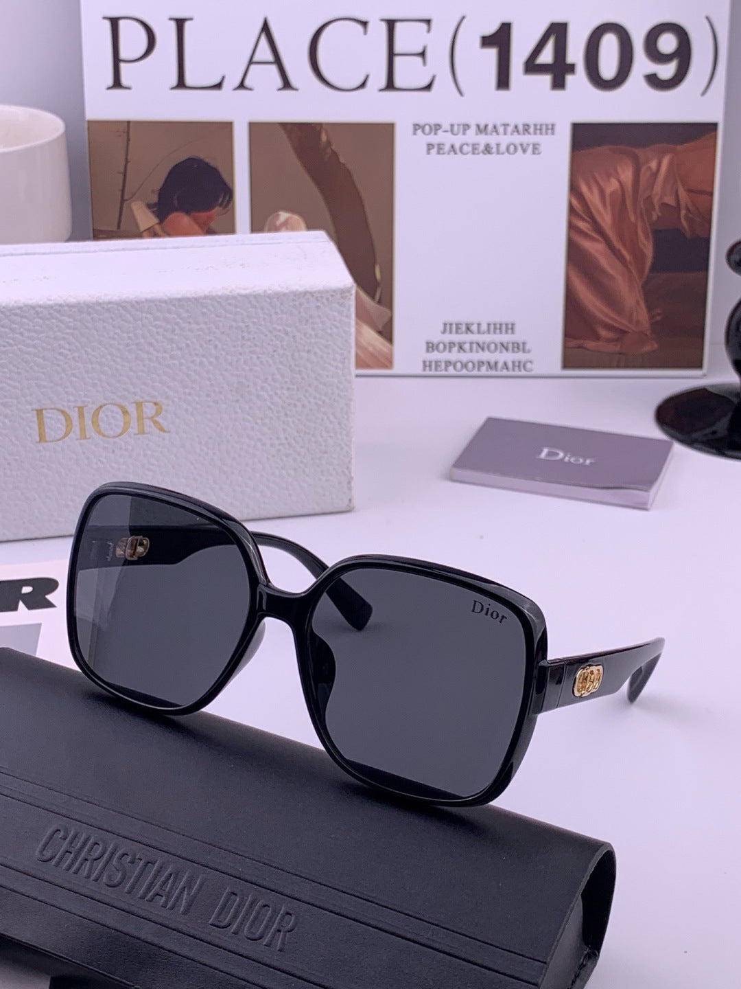 Dior D3510 Polarized Fashion Black Lens Sunglasses for Men & Women - 358245 - detail image 2