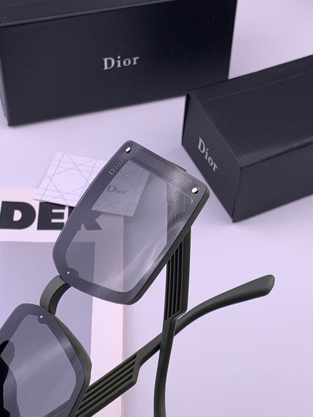 Dior D1297 Polarized Square Gold Lens Sunglasses for Men & Women - 358232 - detail image 6
