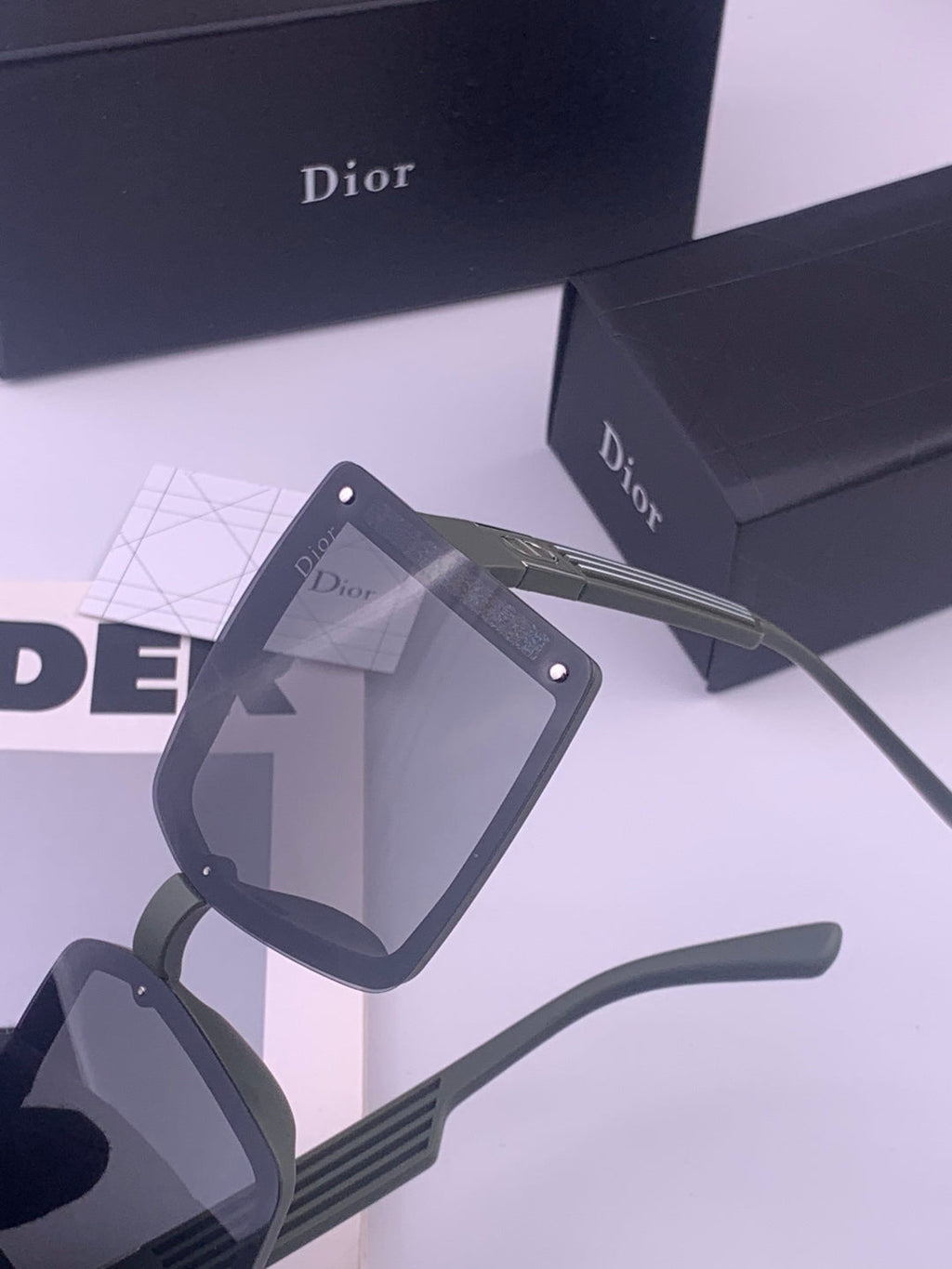 Dior D1297 Polarized Square Gold Lens Sunglasses for Men & Women - 358232 - detail image 3