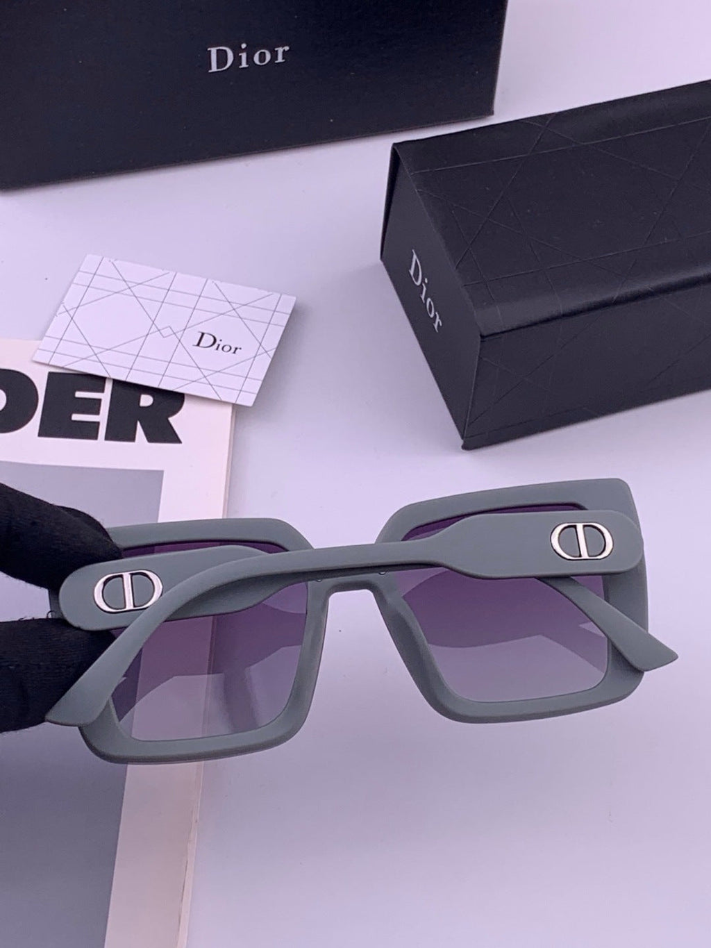 Dior D6227 Polarized Square Brown Lens Sunglasses for Men & Women - 371891 - detail image 6