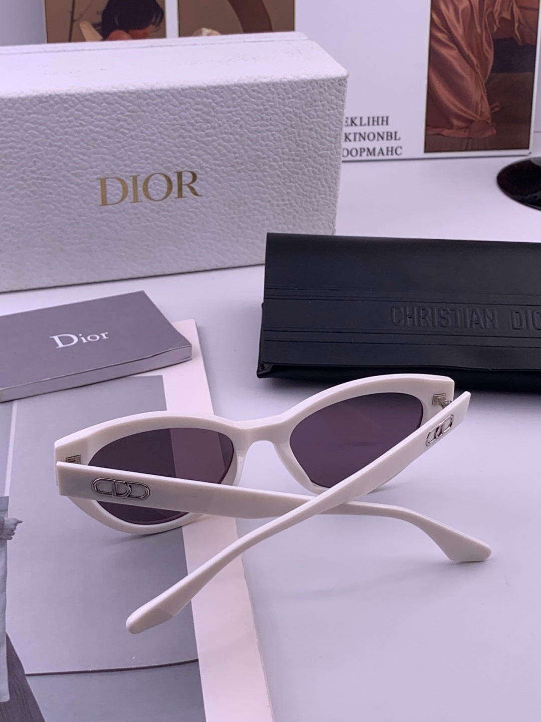 Dior D4109 Polarized Square Pink Lens Sunglasses for Men & Women - 371894 - detail image 4