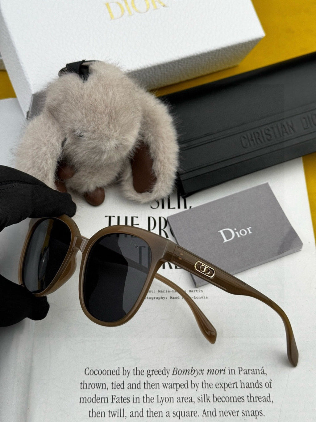 Dior D6106 Polarized Round Brown Lens Sunglasses for Men & Women - detail image 6