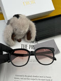 Dior D6106 Polarized Round Brown Lens Sunglasses for Men & Women