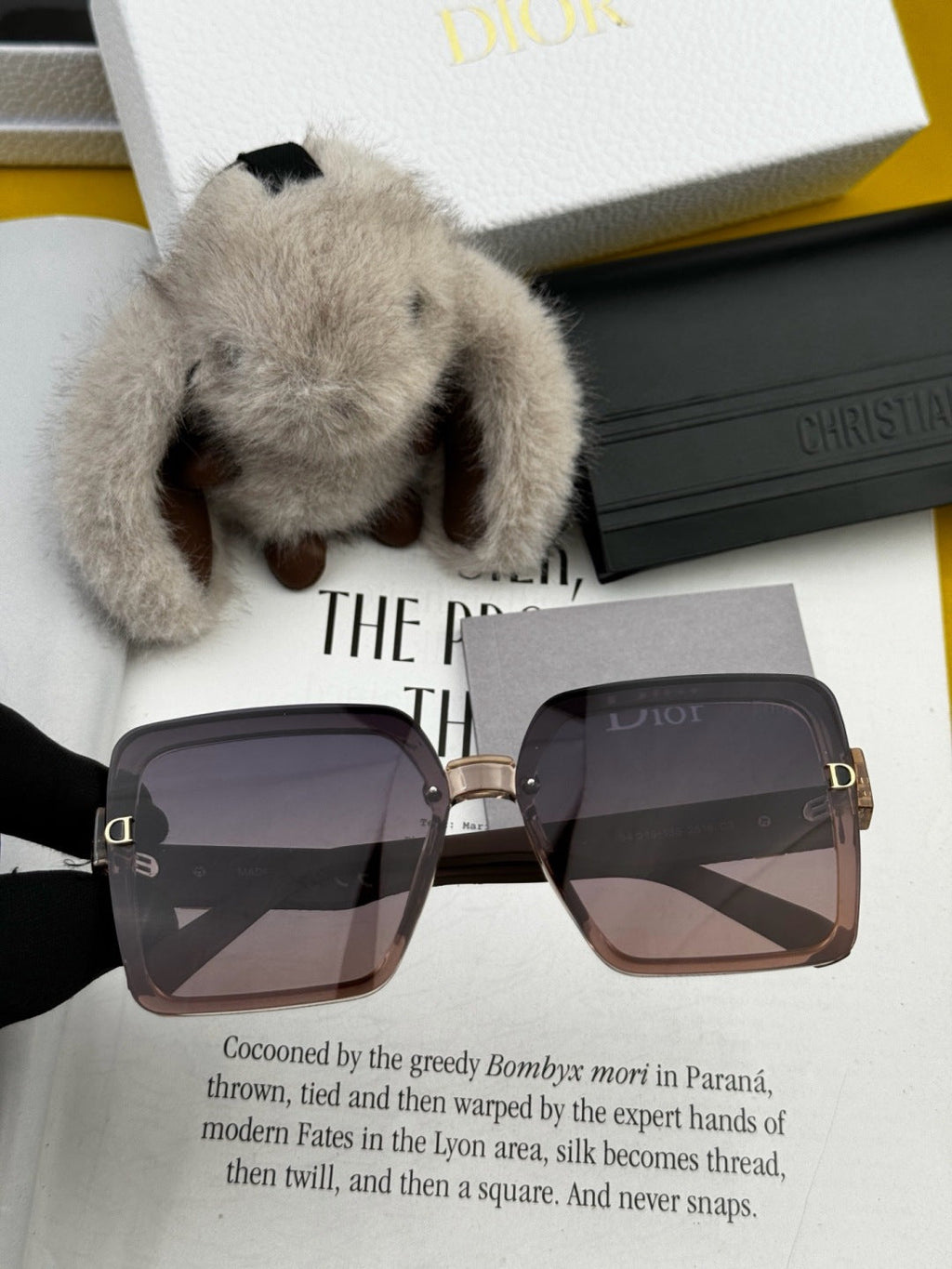 Dior CD6251 Polarized Square Black Lens Sunglasses for Women - 371896 - detail image 3