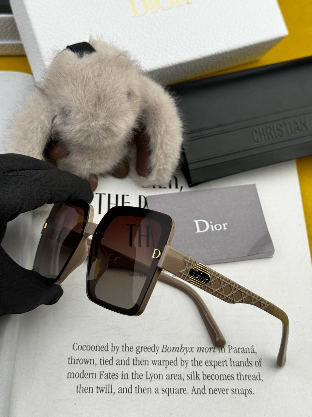 Dior CD6251 Polarized Square Black Lens Sunglasses for Women - 371896 - detail image 4