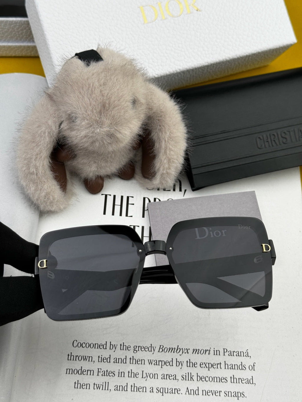 Dior CD6251 Polarized Square Black Lens Sunglasses for Women - 371896 - detail image 2