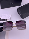Dior D5290 Polarized Square Black Lens Sunglasses for Men & Women - 371897